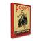 Stupell Industries Rodeo Safety Matches Cowboy Bucking Bronco Red Yellow Canvas Wall Art